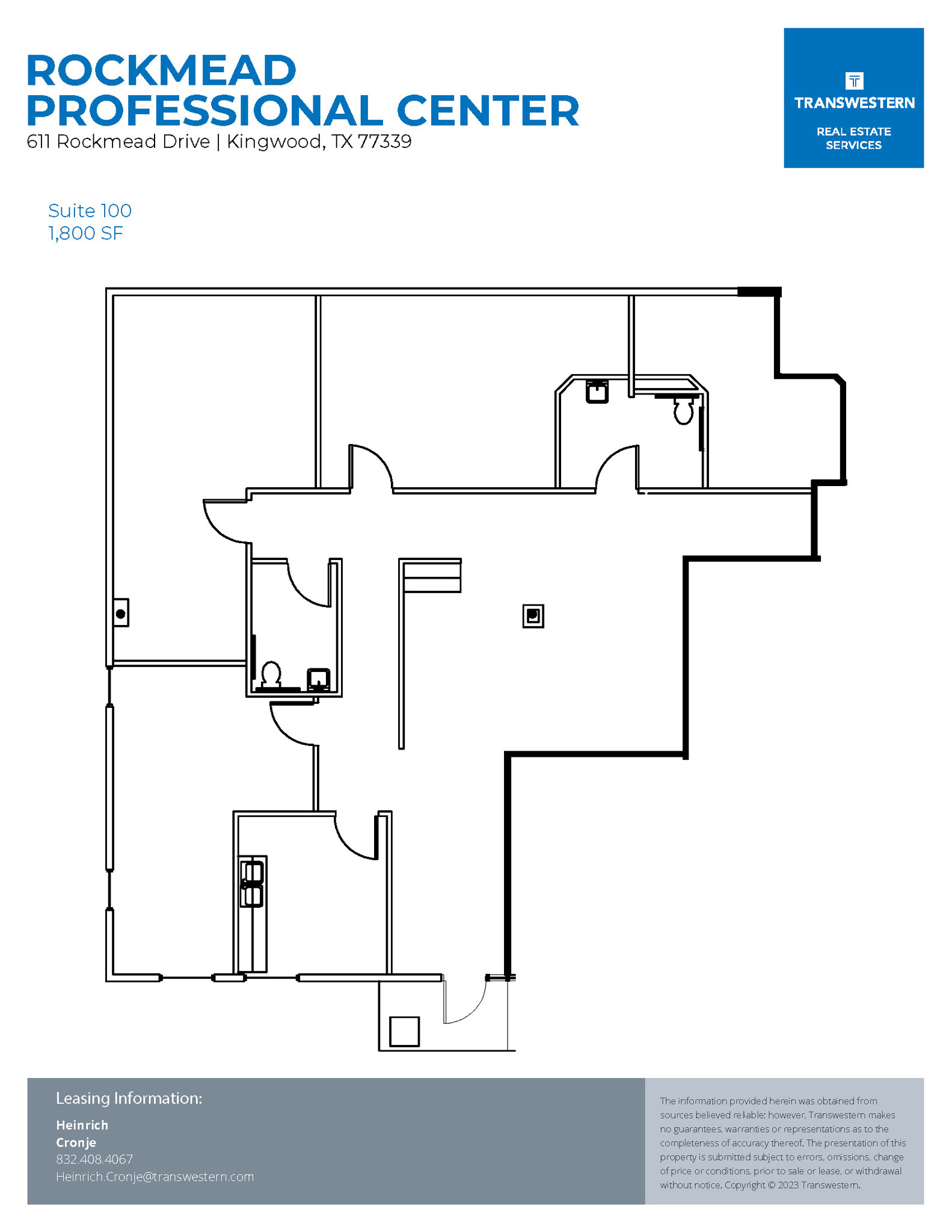 605-611 Rockmead Dr, Kingwood, TX for lease Floor Plan- Image 1 of 1