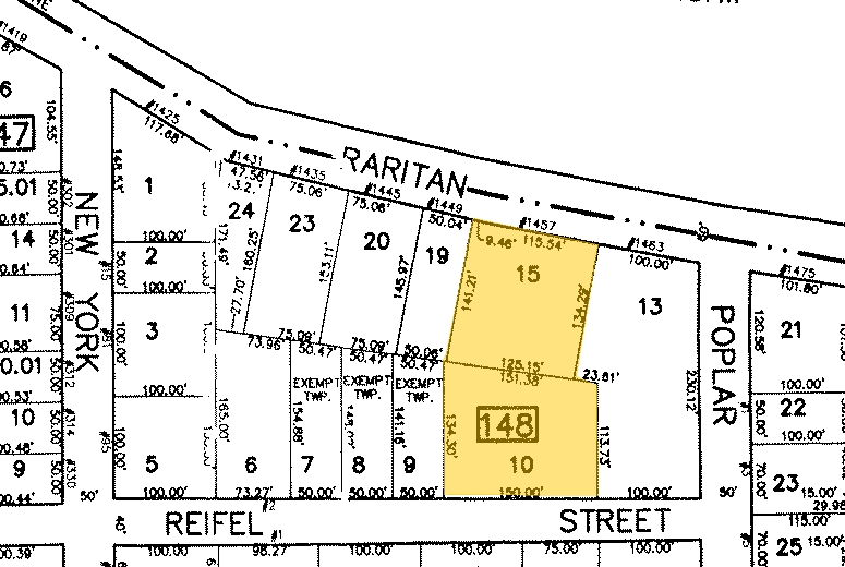 1457 Raritan Rd, Clark, NJ for lease - Plat Map - Image 3 of 8