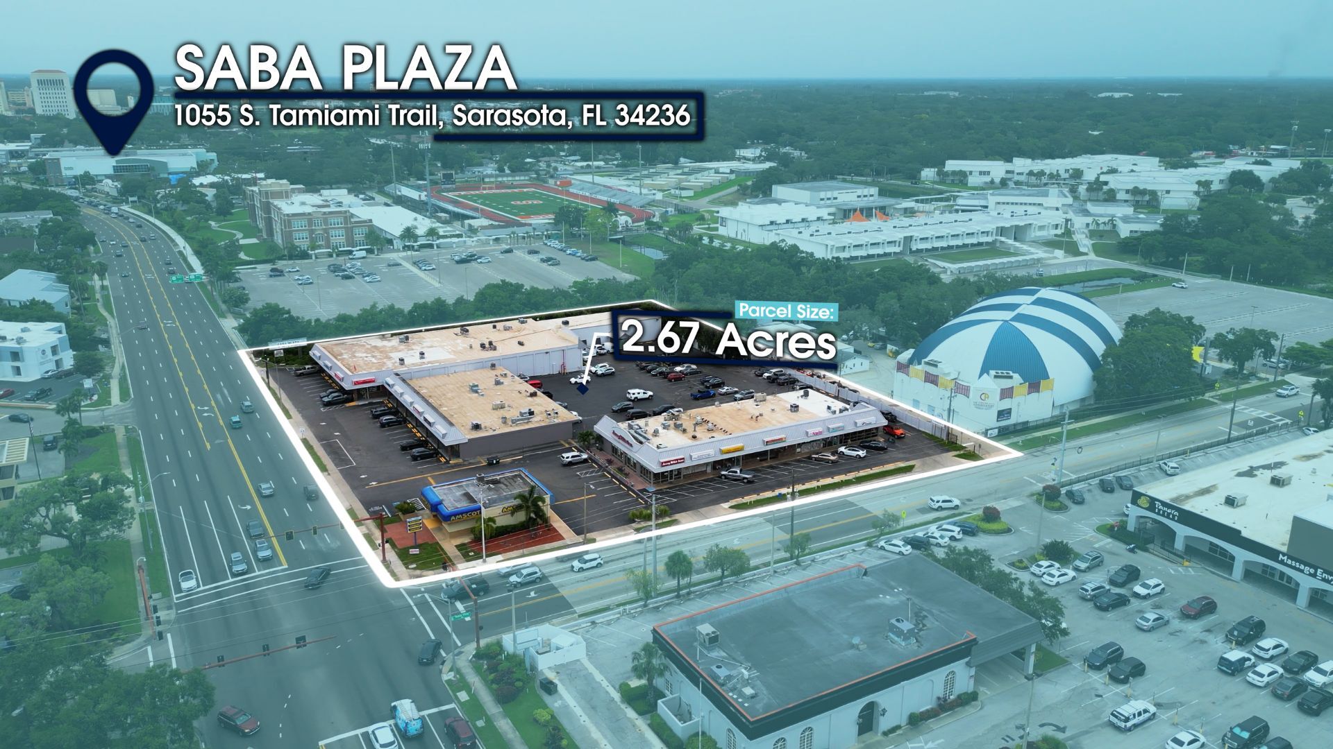 Midtown Sarasota Mixed-Use Redevelopment portfolio of 4 properties for sale on LoopNet.com Aerial- Image 1 of 26