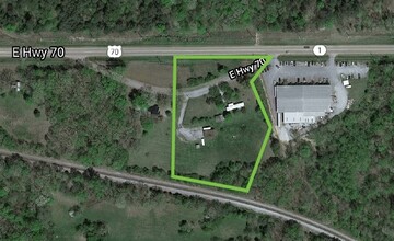 130 US 70 Hwy E, White Bluff, TN - aerial  map view