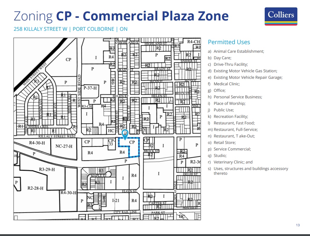 244 Killaly St W, Port Colborne, ON for lease Site Plan- Image 1 of 1