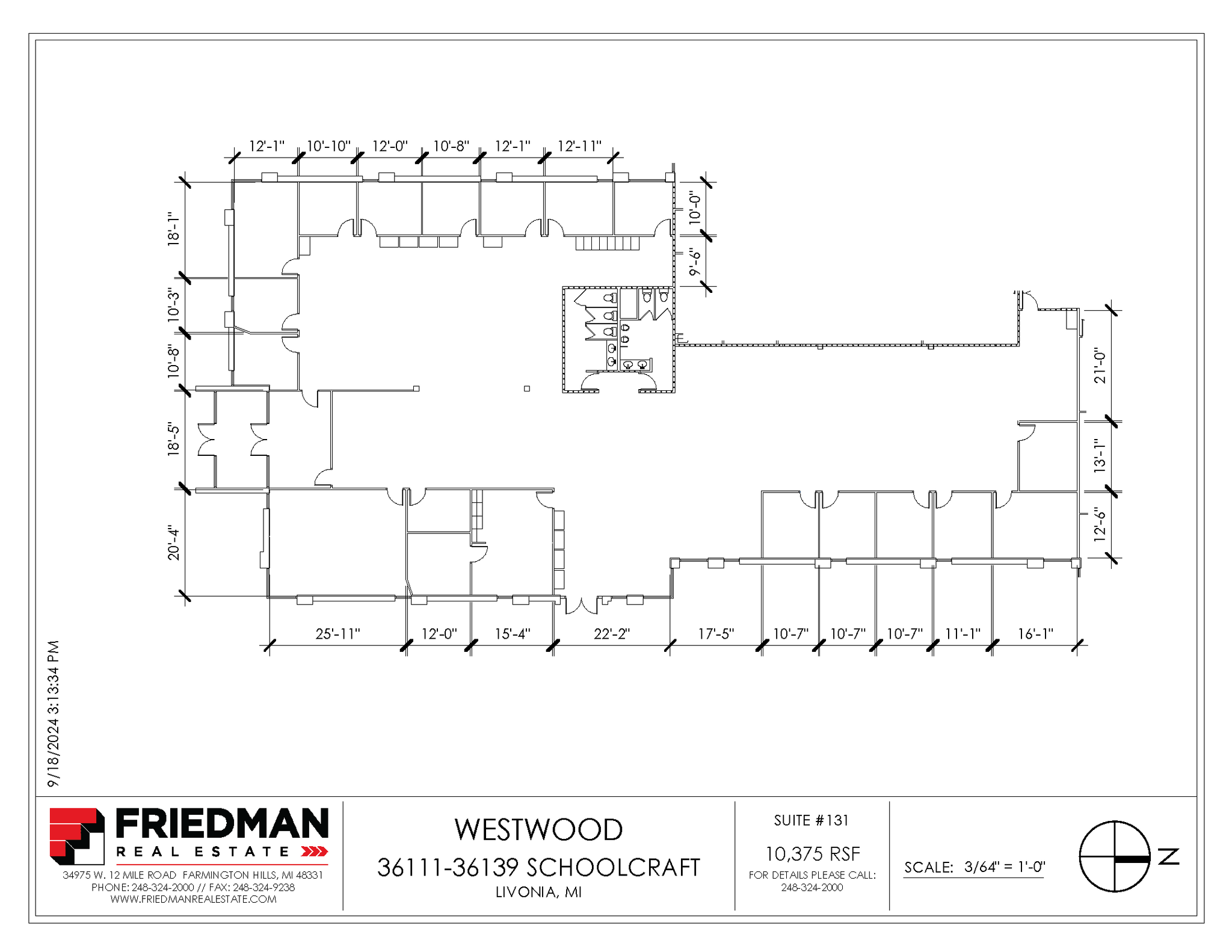 36133-36139 Schoolcraft Rd, Livonia, MI for lease Floor Plan- Image 1 of 2