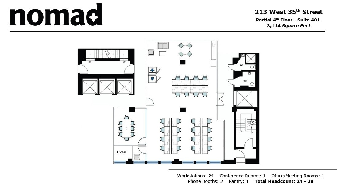 213 W 35th St, New York, NY for lease Floor Plan- Image 1 of 6