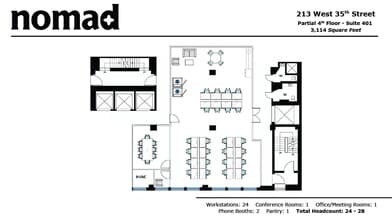 213 W 35th St, New York, NY for lease Floor Plan- Image 1 of 6
