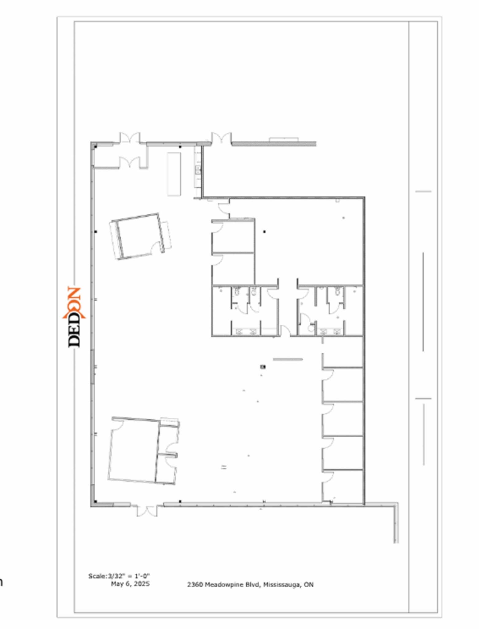2360 Meadowpine Blvd, Mississauga, ON for lease Floor Plan- Image 1 of 2