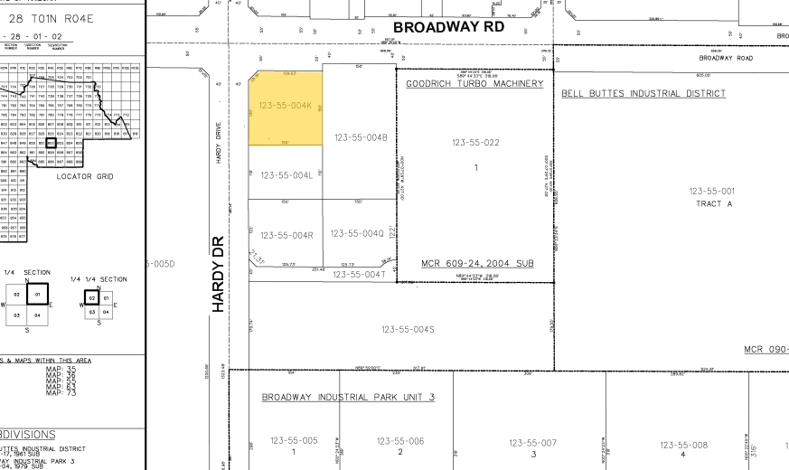 833 W Broadway Rd, Tempe, AZ for lease - Plat Map - Image 3 of 7