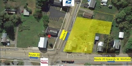 9612 Route 20, Bridgewater, NY - AERIAL  map view