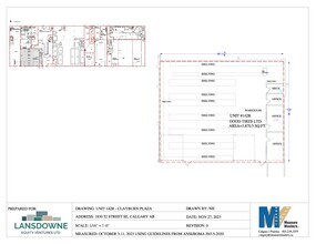 1830 52nd St SE, Calgary, AB for lease Floor Plan- Image 1 of 1