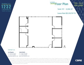 1232 E Broadway Rd, Tempe, AZ for lease Floor Plan- Image 1 of 1