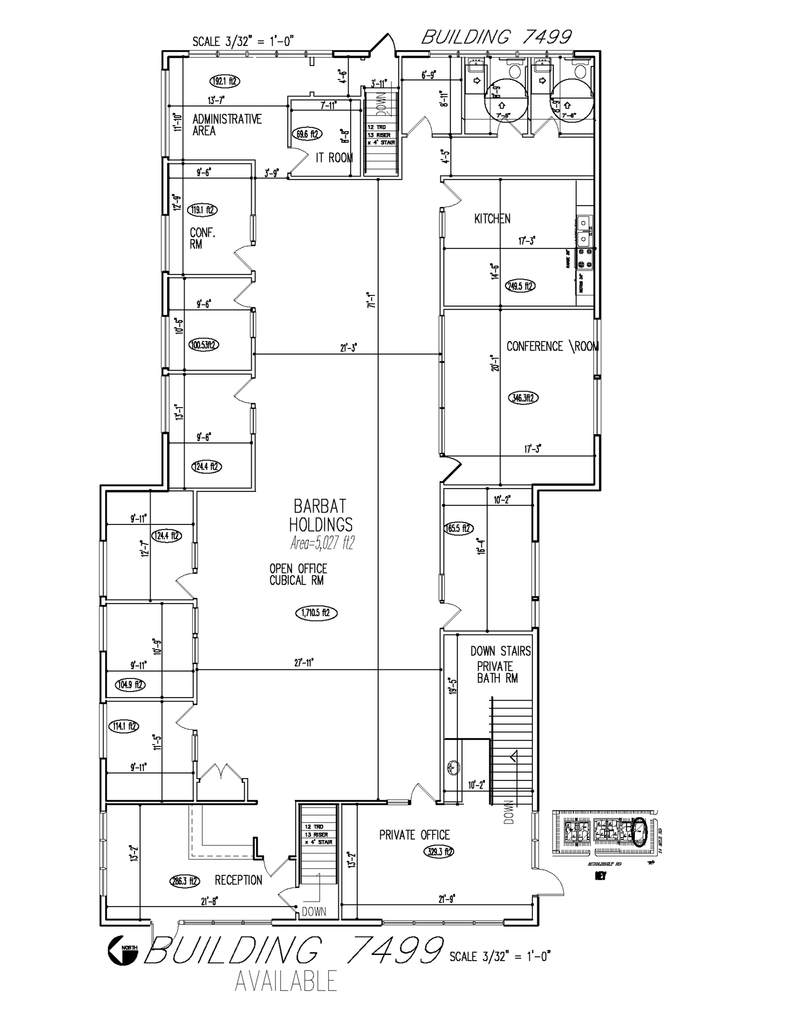 7399 Middlebelt Rd, West Bloomfield, MI for lease Floor Plan- Image 1 of 2