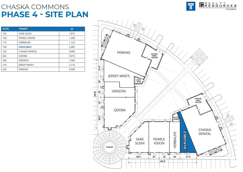 104-114 Pioneer Trl, Chaska, MN for lease Site Plan- Image 1 of 1