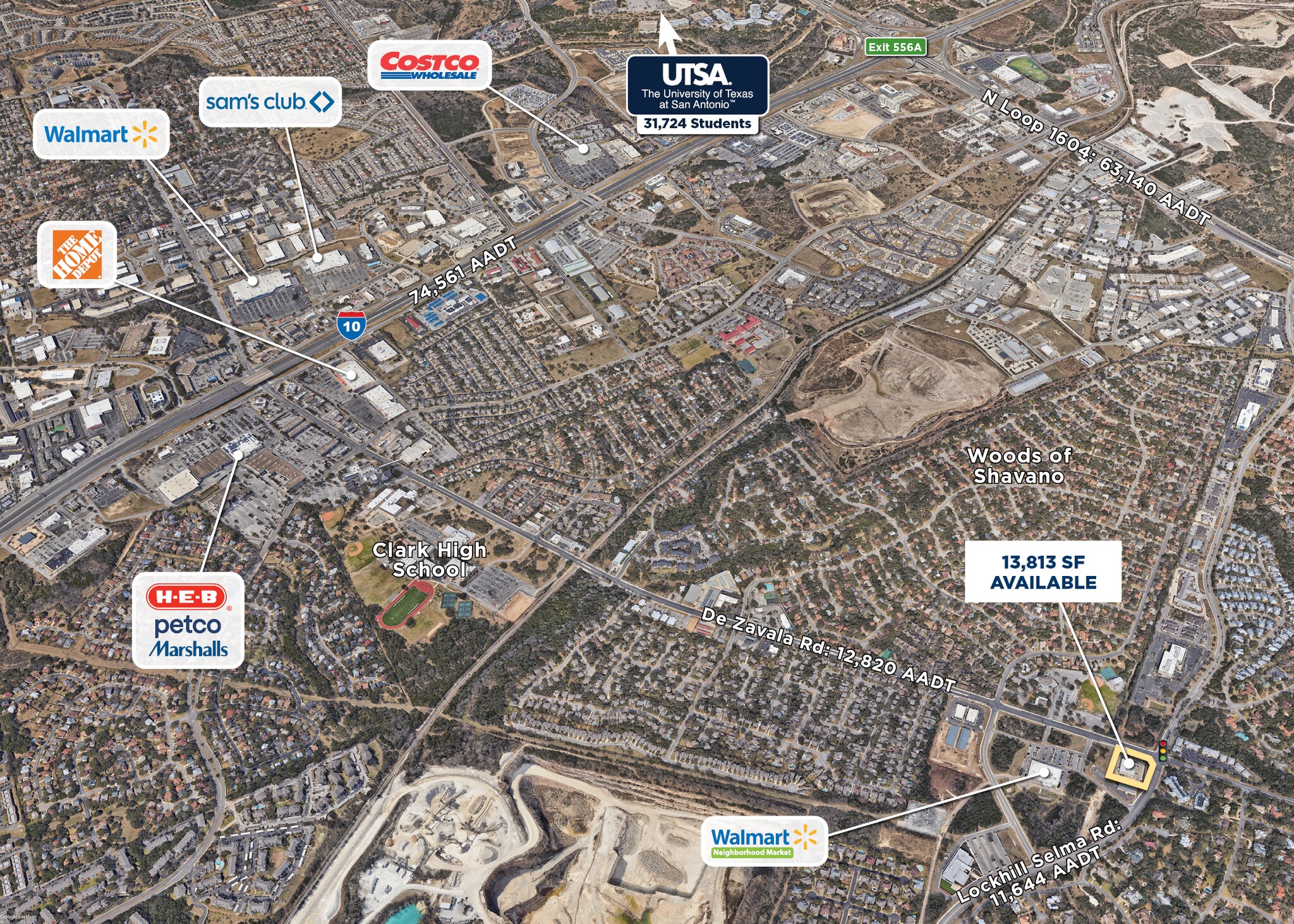 4100 De Zavala Rd, San Antonio, TX 78249 Retail for Lease