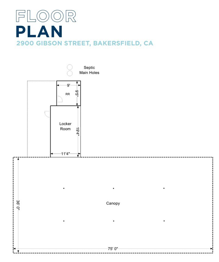 2900 Gibson St, Bakersfield, CA for lease Floor Plan- Image 1 of 1