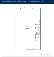 14392 Hoover St, Westminster, CA for lease Floor Plan- Image 1 of 1
