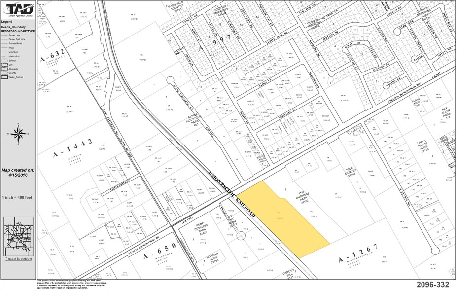 2155 FM 1187, Mansfield, TX for sale - Plat Map - Image 1 of 1