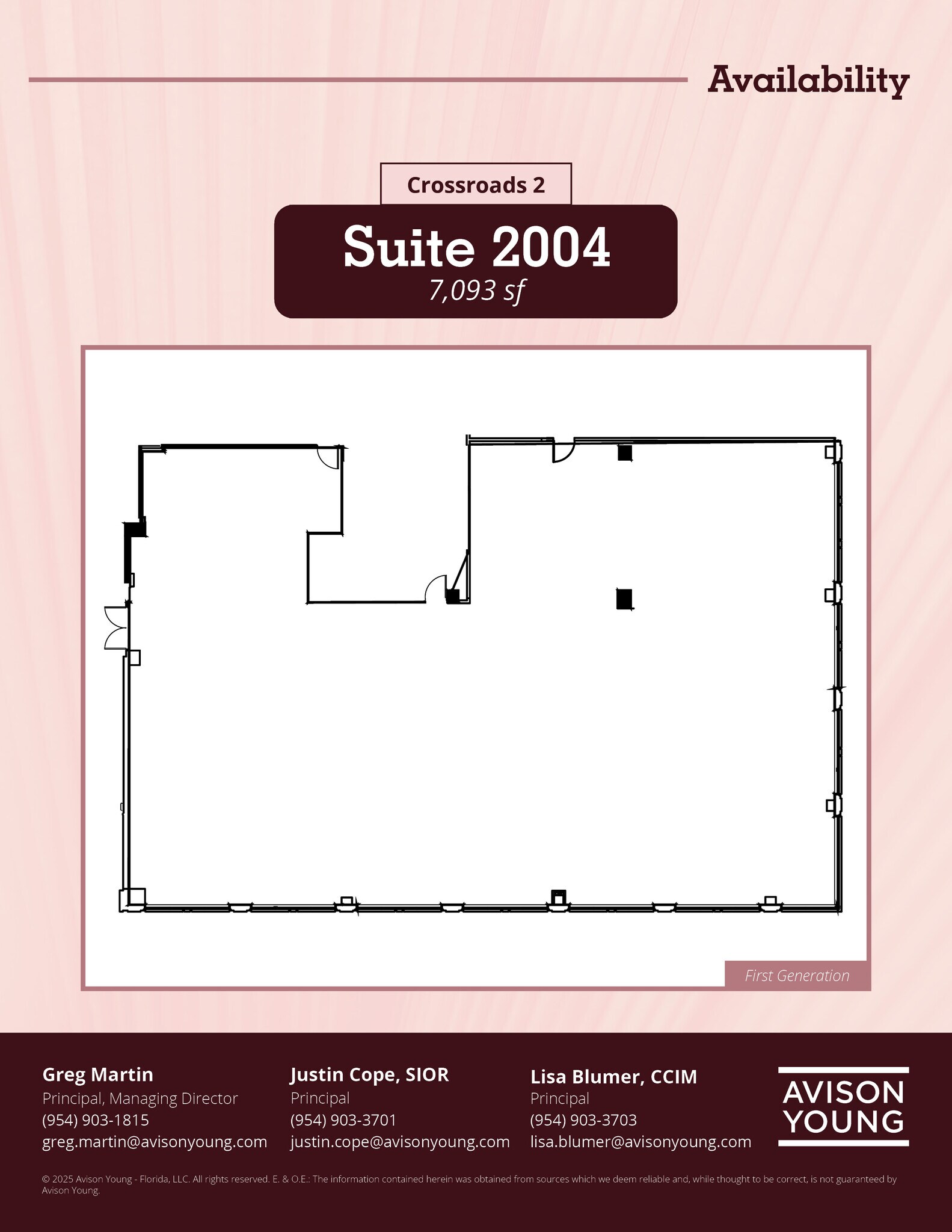 8151 Peters Rd, Plantation, FL for lease Floor Plan- Image 1 of 1