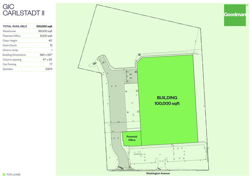 333 Washington Ave, Carlstadt, NJ for lease - Site Plan - Image 1 of 17