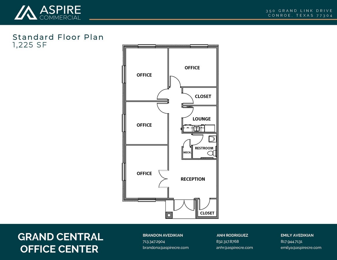 350 Grand Link Dr, Conroe, TX 77304 - Unit 103 -  - Floor Plan - Image 1 of 8