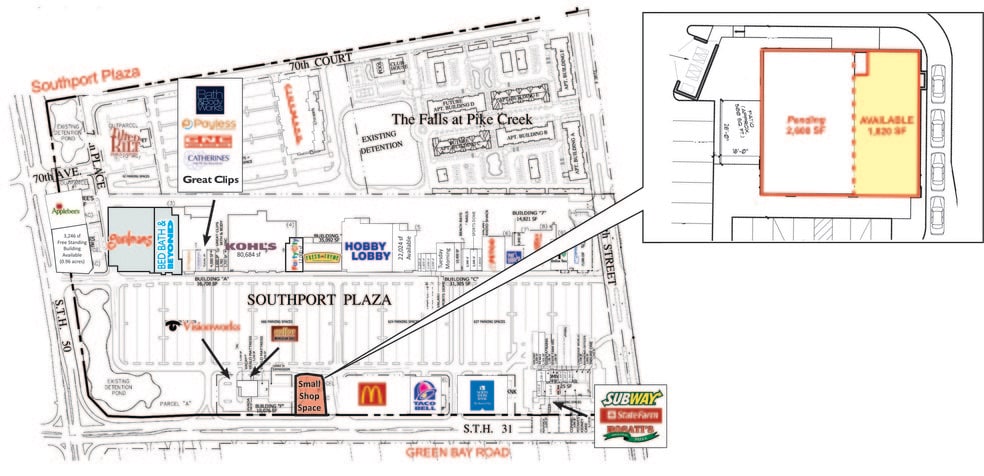 7120 Green Bay Rd, Kenosha, WI for lease - Building Photo - Image 2 of 10