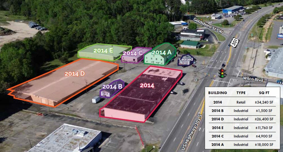 2014 US Highway 301 S, Wilson, NC for lease - Site Plan - Image 2 of 3