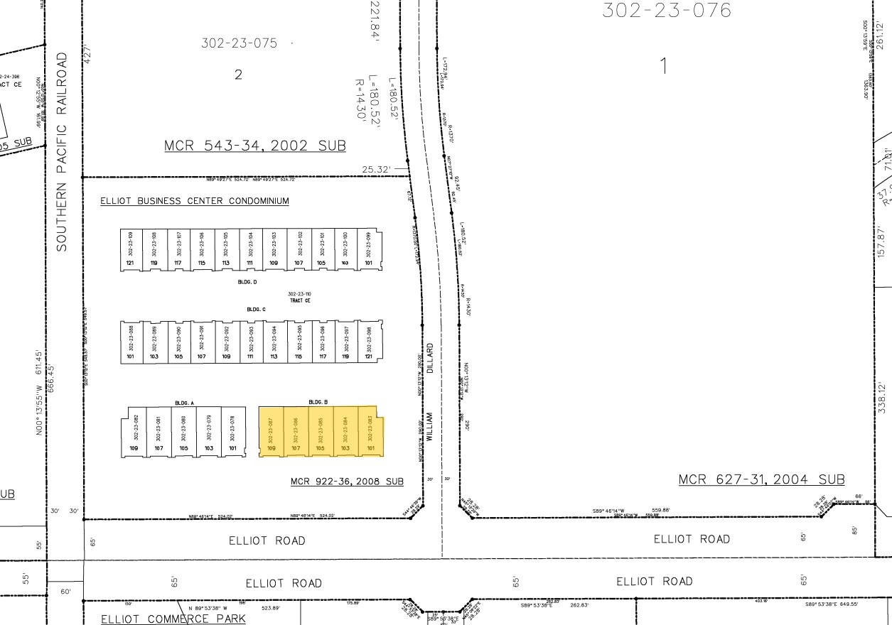 1940 W Elliot Rd, Gilbert, AZ for sale Plat Map- Image 1 of 1
