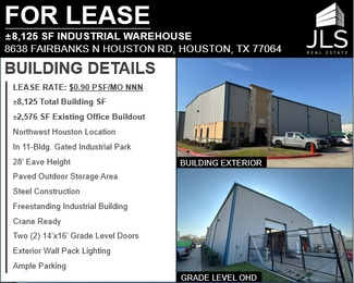 More details for 8638 Fairbanks N Houston Rd, Houston, TX - Industrial for Lease
