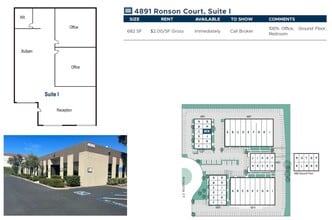 4883 Ronson Ct, San Diego, CA for lease Floor Plan- Image 2 of 2