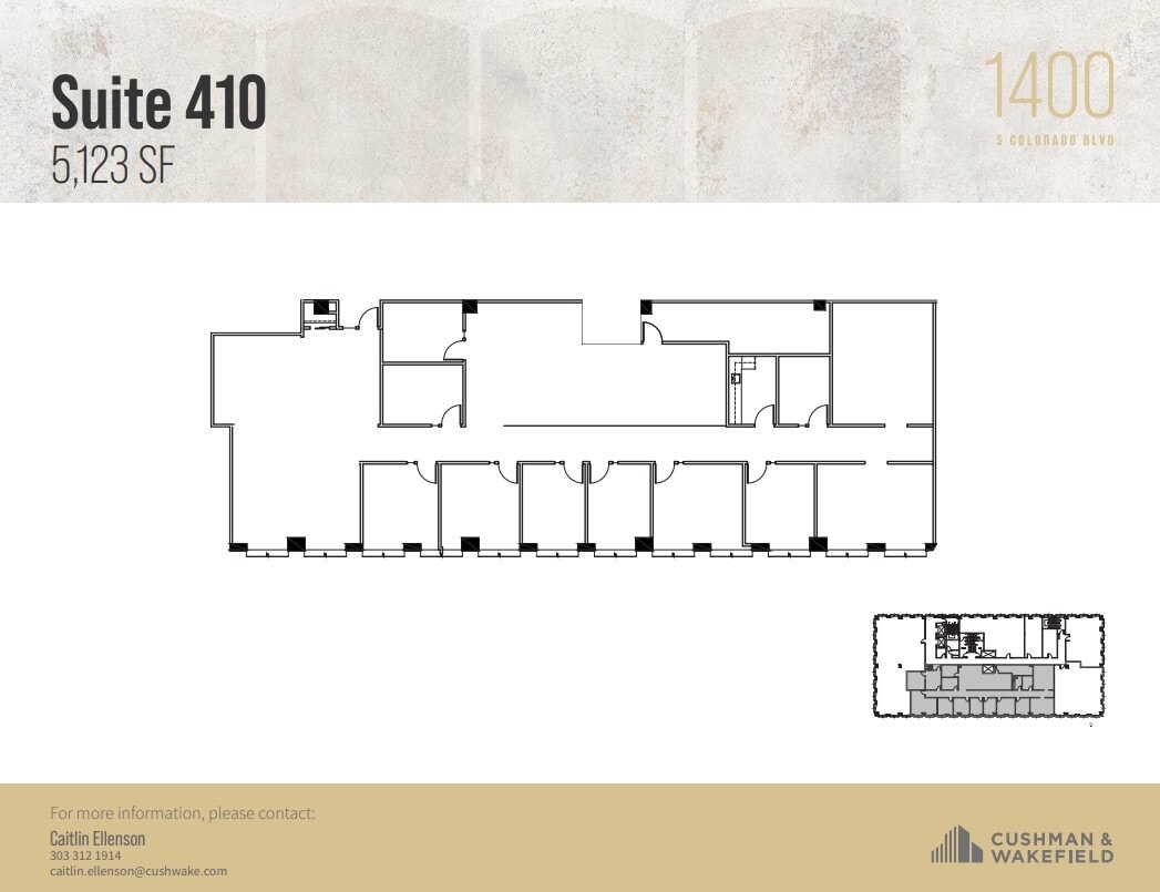 1400 S Colorado Blvd, Denver, CO for lease Floor Plan- Image 1 of 1