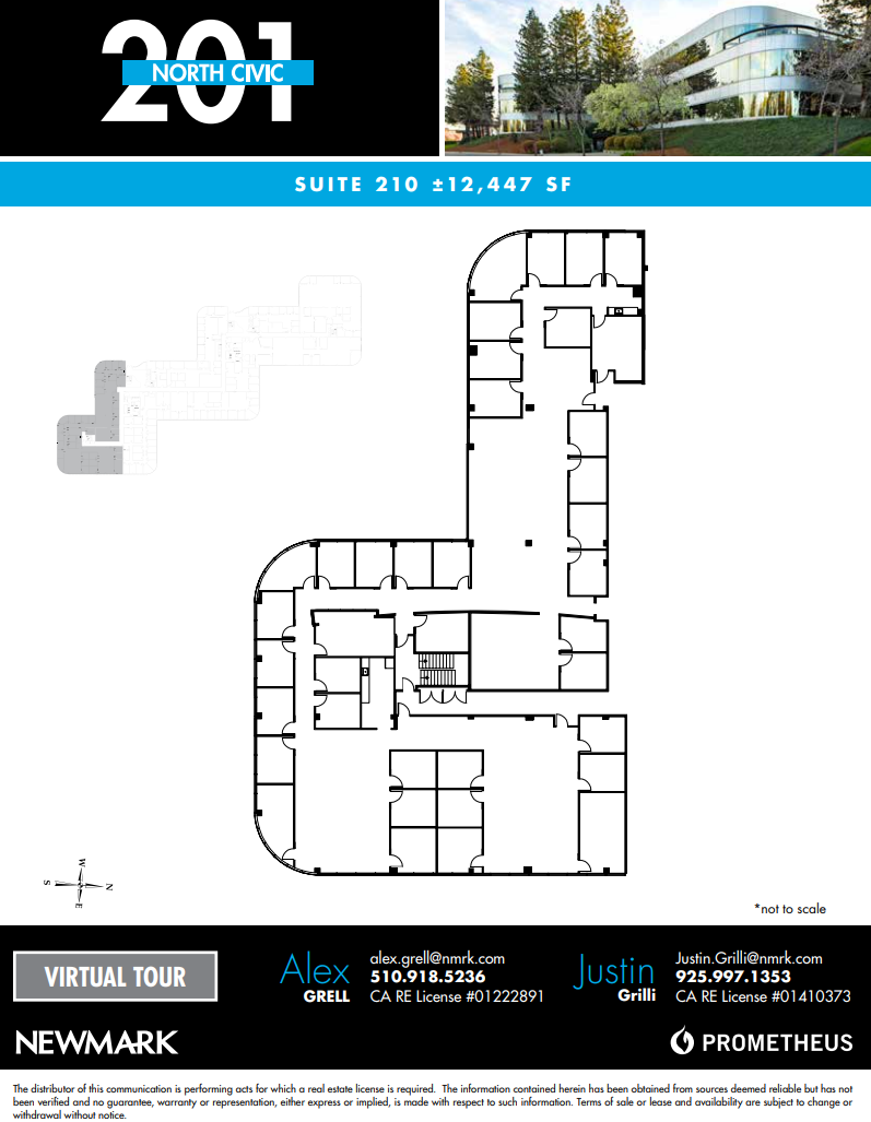 201 N Civic Dr, Walnut Creek, CA for lease Floor Plan- Image 1 of 1