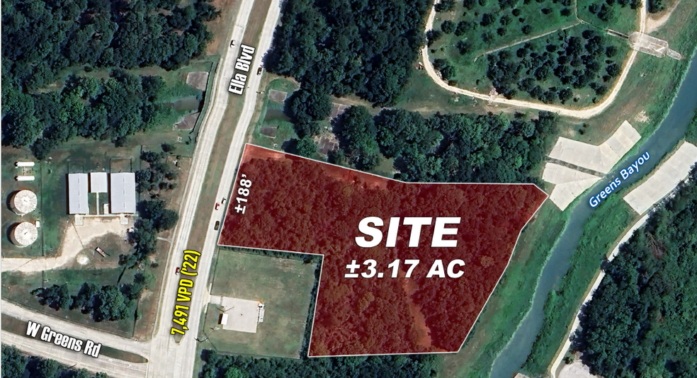 Ella Blvd & Greens Rd, Houston, TX for sale - Primary Photo - Image 1 of 2