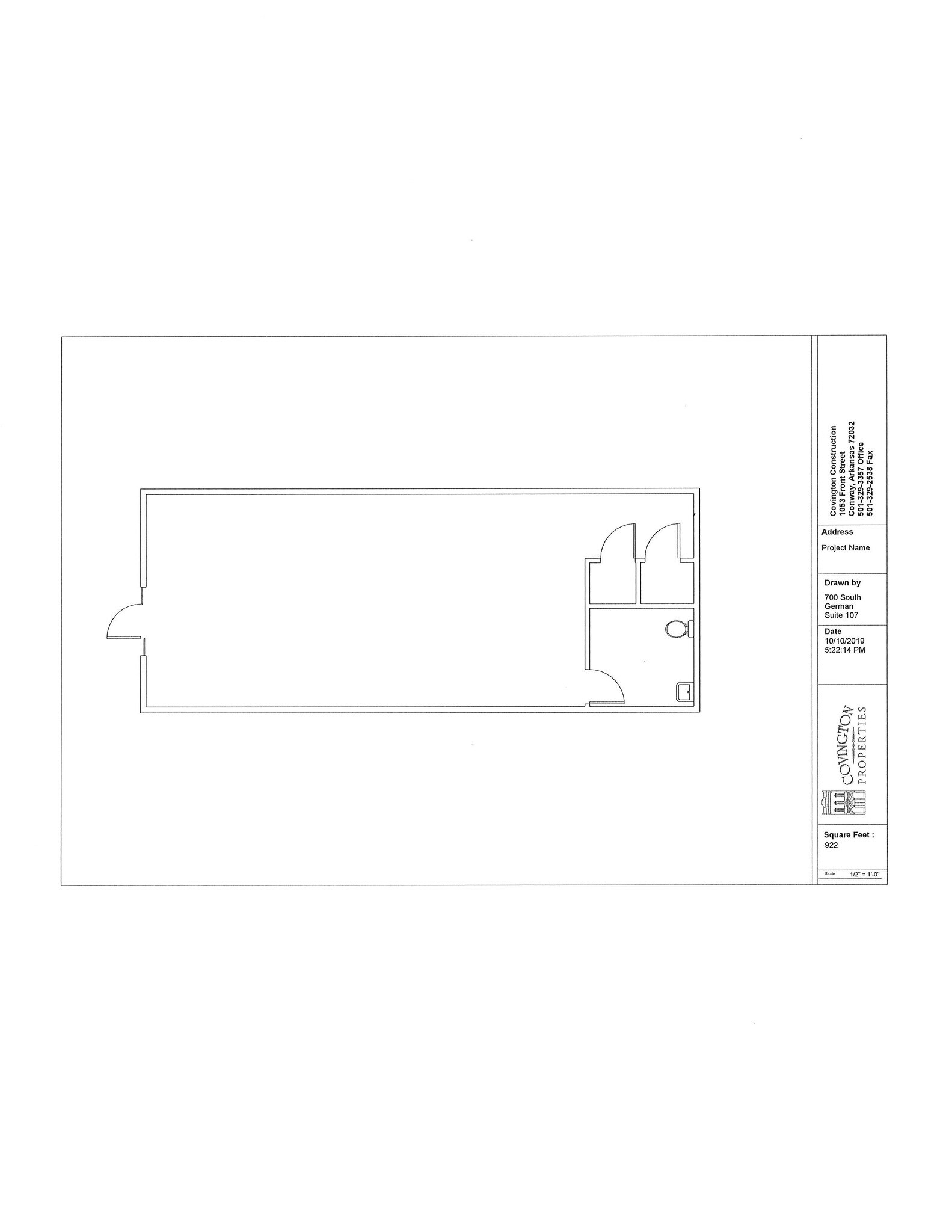 700 S German Ln, Conway, AR for lease Floor Plan- Image 1 of 1