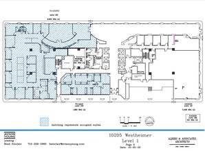 10205 Westheimer Rd, Houston, TX for lease Floor Plan- Image 1 of 1