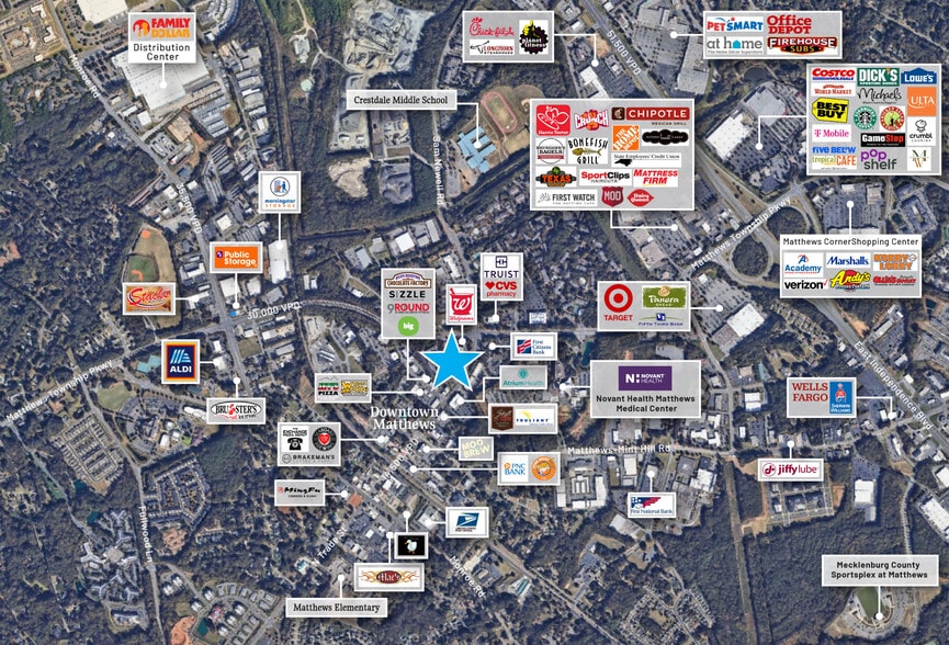 435 N Trade St, Matthews, NC for lease - Building Photo - Image 2 of 2