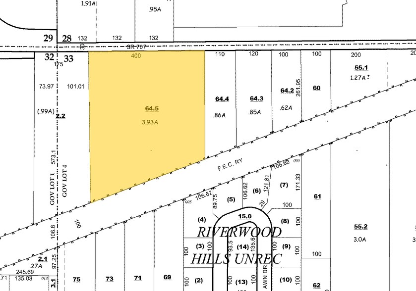 50 NE Dixie Hwy, Stuart, FL for lease - Plat Map - Image 3 of 3