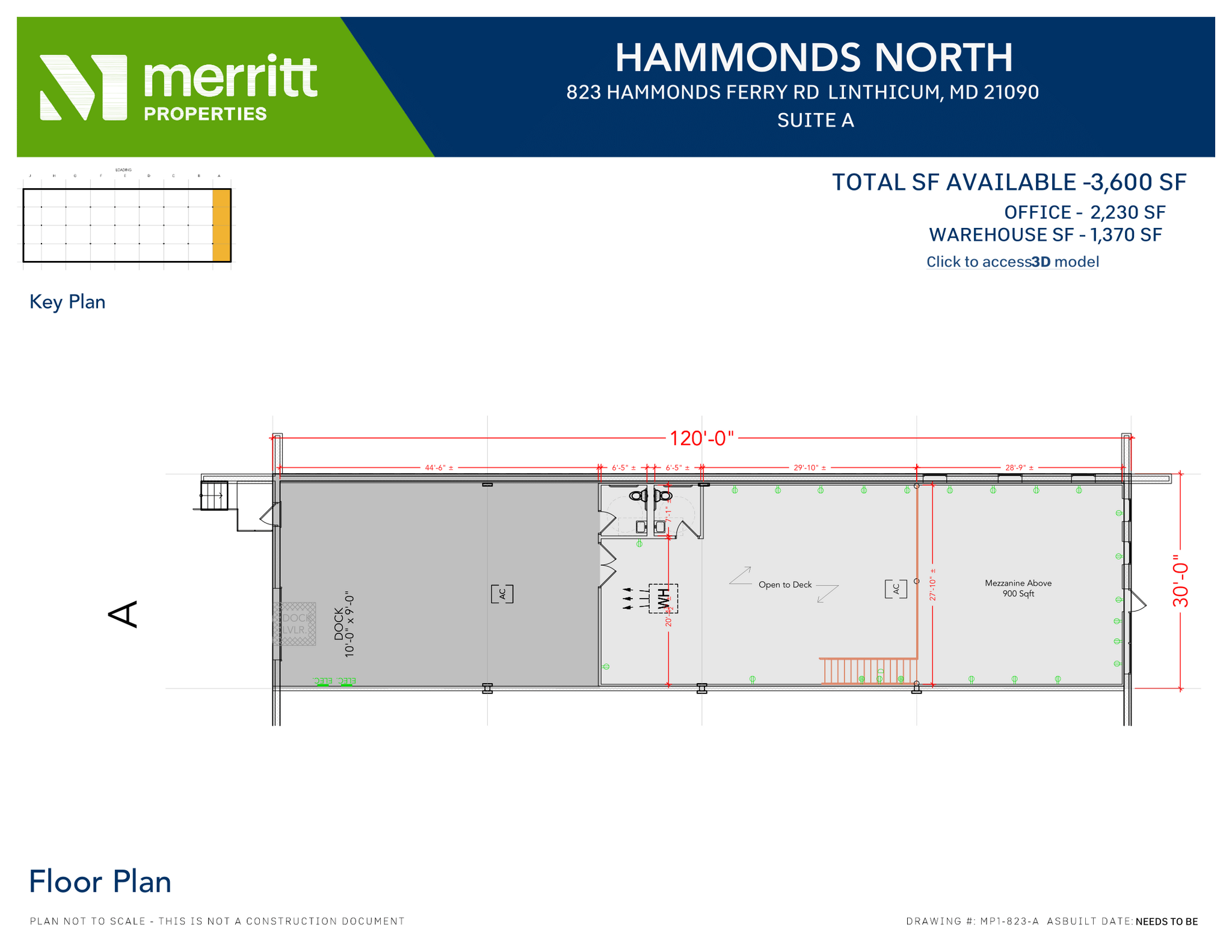 823 Hammonds Ferry Rd, Linthicum, MD for lease Floor Plan- Image 1 of 1