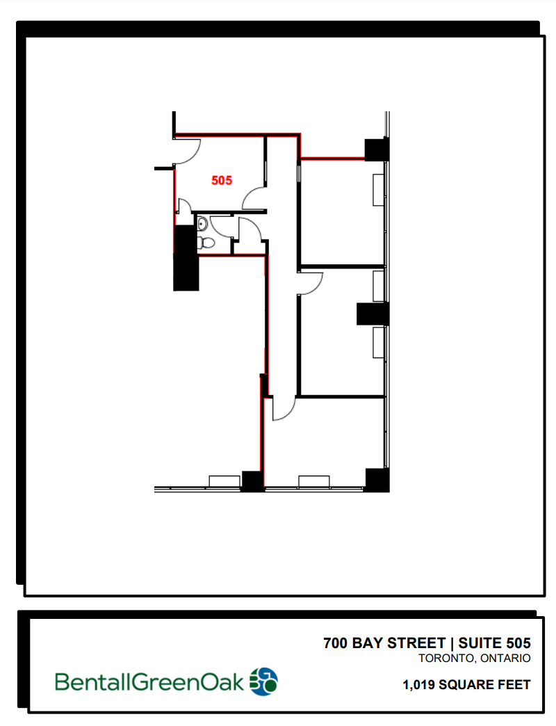 700 Bay St, Toronto, ON for lease Floor Plan- Image 1 of 1