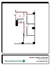 700 Bay St, Toronto, ON for lease Floor Plan- Image 1 of 1