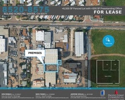 8,500 SF Storage Yard with 500 SF Office - Warehouse