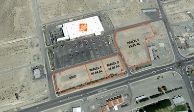 Highway 160, Pahrump, NV - AERIAL map view