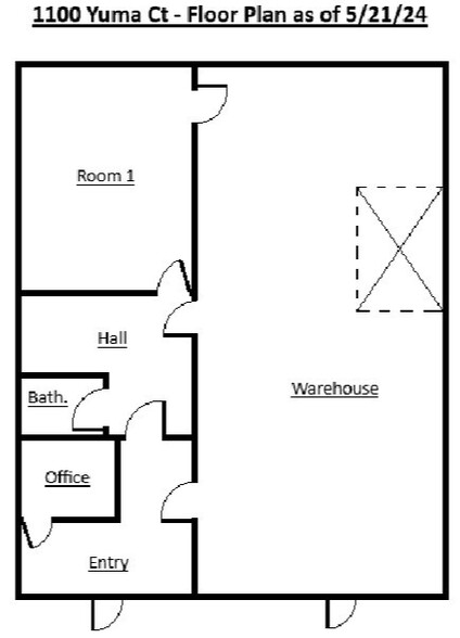 1100-1140 Yuma Ct, Denver, CO for lease - Floor Plan - Image 3 of 19