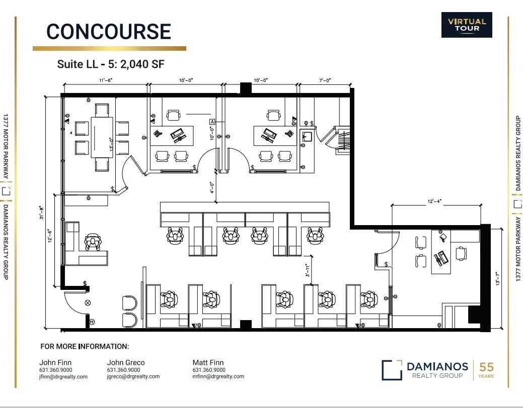 1377 Motor Pky, Islandia, NY for lease Floor Plan- Image 1 of 1
