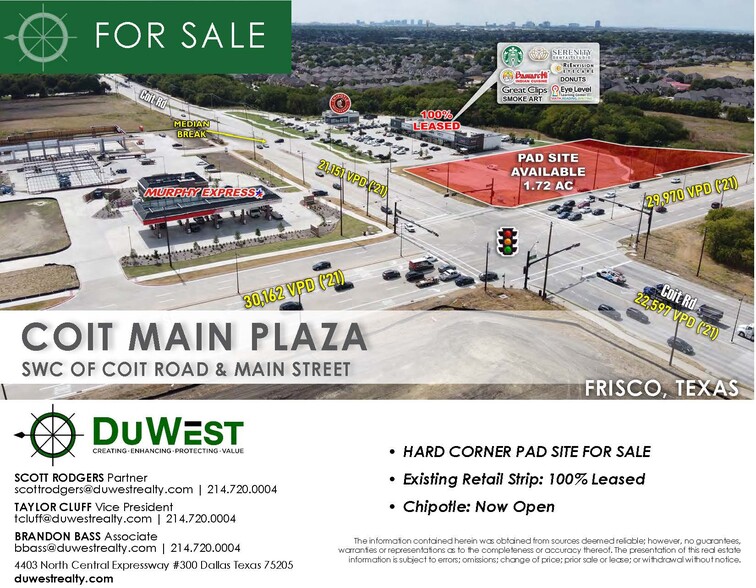 Coit Rd & Main St, Frisco, TX for sale - Building Photo - Image 1 of 2