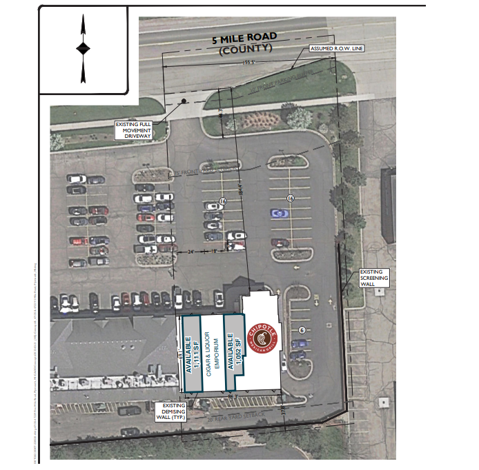 47135-47239 5 Mile Rd, Plymouth, MI for lease Site Plan- Image 1 of 1