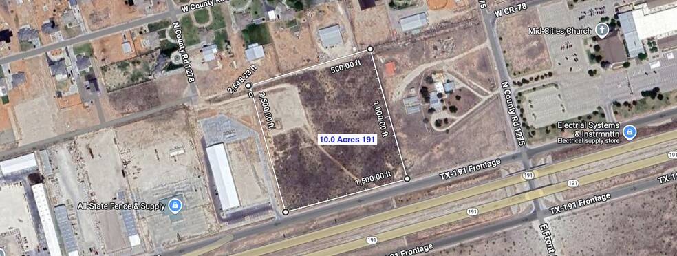 Hwy 191 & N CR 1275, Midland, TX for sale - Aerial - Image 2 of 2