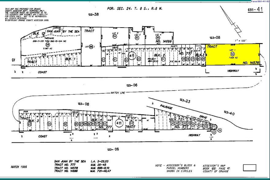 34700 Pacific Coast Hwy, Dana Point, CA for lease - Plat Map - Image 3 of 47