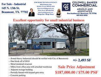 More details for 145 N 13th St, Beaumont, TX - Industrial for Sale