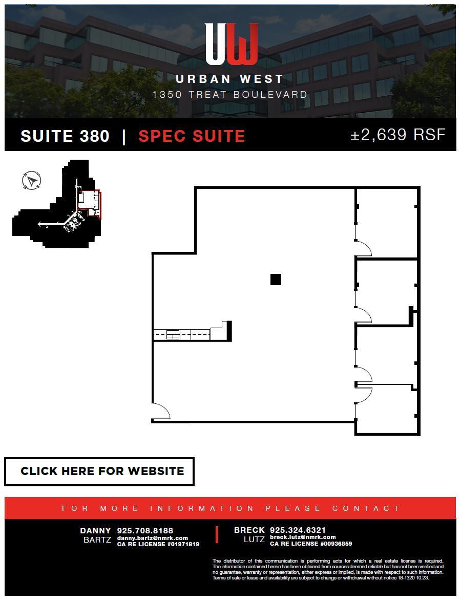 1350 Treat Blvd, Walnut Creek, CA for lease Floor Plan- Image 1 of 1