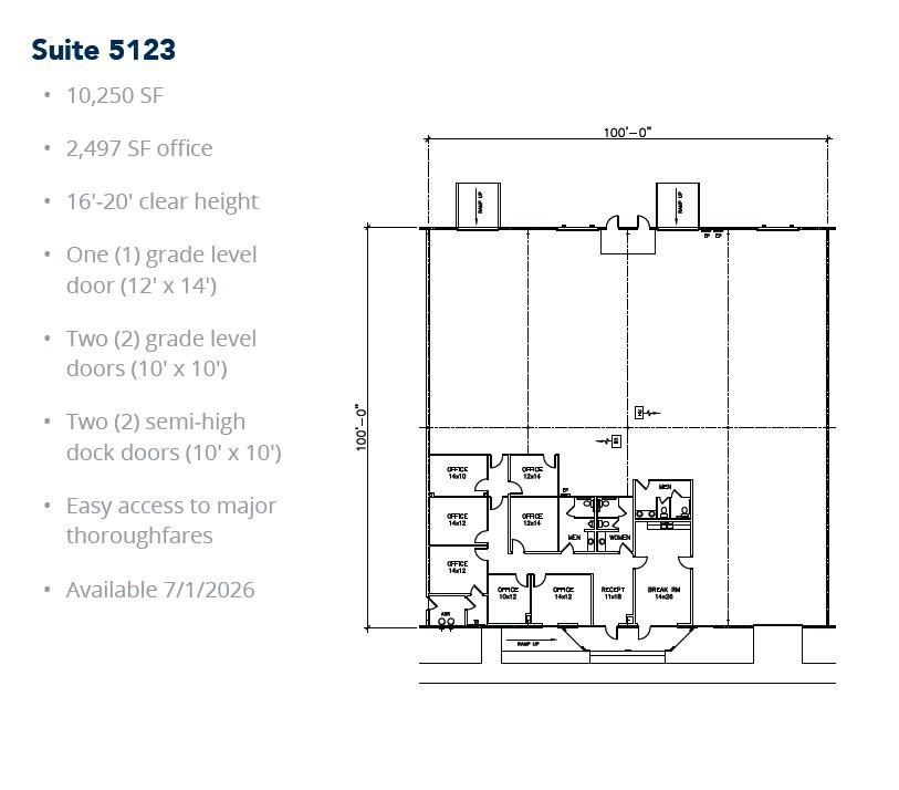 5029-5047 Martin Luther King Fwy, Fort Worth, TX for lease Floor Plan- Image 1 of 1