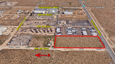 NEC of Columbia Way and 6th St Esast, Lancaster, CA - aerial  map view - Image1