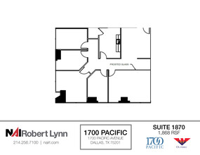 1700 Pacific Ave, Dallas, TX for lease Floor Plan- Image 1 of 2